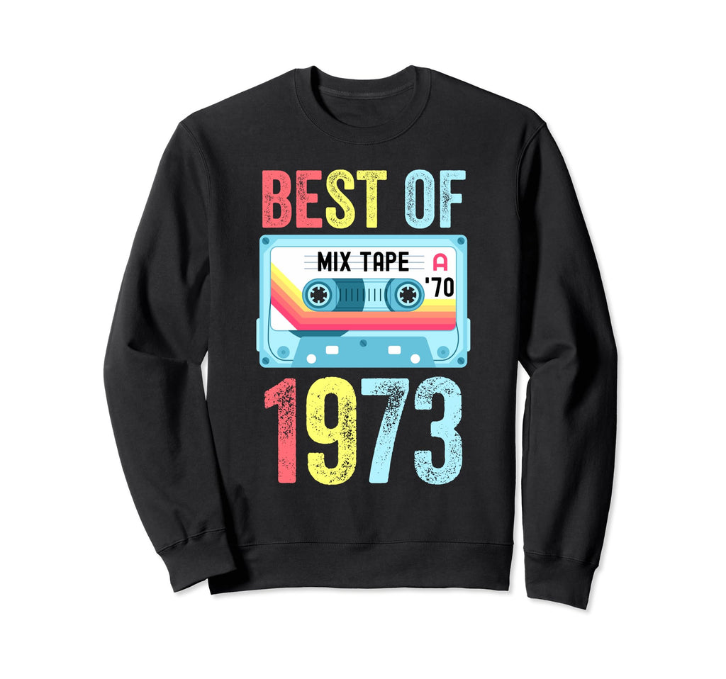 Best 1973 Cassette Tape Sweatshirt - Casual Everyday Wear for Adults - T-Shirt, Sweatshirt, Hoodie