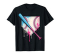 Ice Cream Drip Baseball Bat Home T-Shirt - Fun Novelty Design Men Women - T-Shirt, Sweatshirt, Hoodie