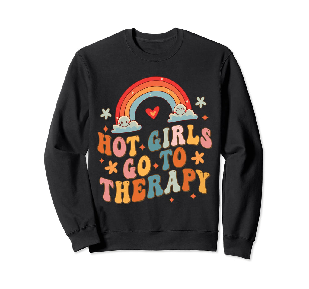 Hot Go To Therapy Boho Depression Sweatshirt - Novelty Apparel Men Women - T-Shirt, Sweatshirt, Hoodie