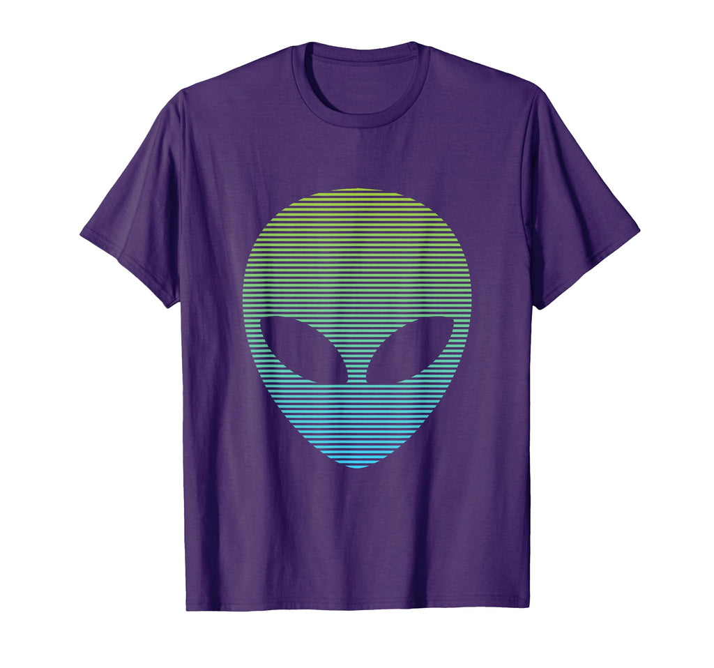 Alien Co Ufo Striped Alien Gift T-Shirt - Streetwear Style Unisex - T-Shirt, Sweatshirt, Hoodie
