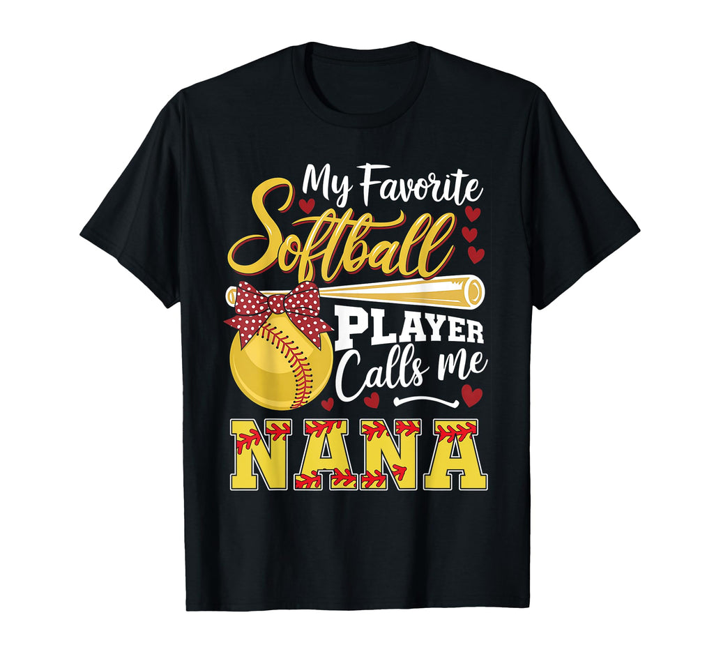 Funny My Favorite Softball Player T-Shirt - Fun Novelty Design for Adults - T-Shirt, Sweatshirt, Hoodie