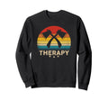 Axe Throwing Therapy Silhouette Sweatshirt - Trendy Graphic Men Women - T-Shirt, Sweatshirt, Hoodie