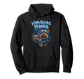 Yorkshire Terrier 90S Heavy Metal Hoodie - Casual Everyday Wear Men Women - T-Shirt, Sweatshirt, Hoodie