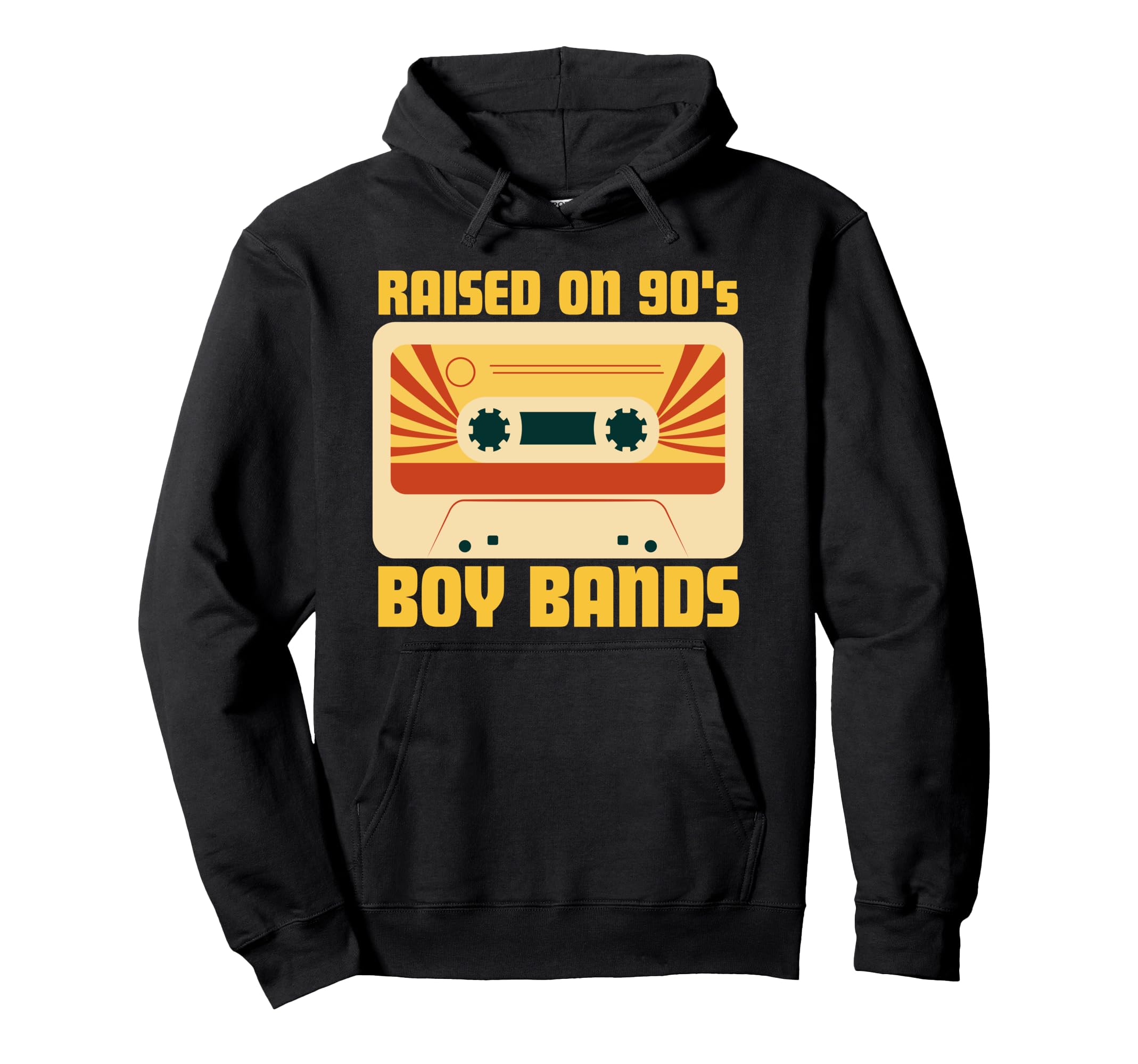 Raised 90S Bands 90S Music Nineties Hoodie - Novelty Apparel Men Women - T-Shirt, Sweatshirt, Hoodie