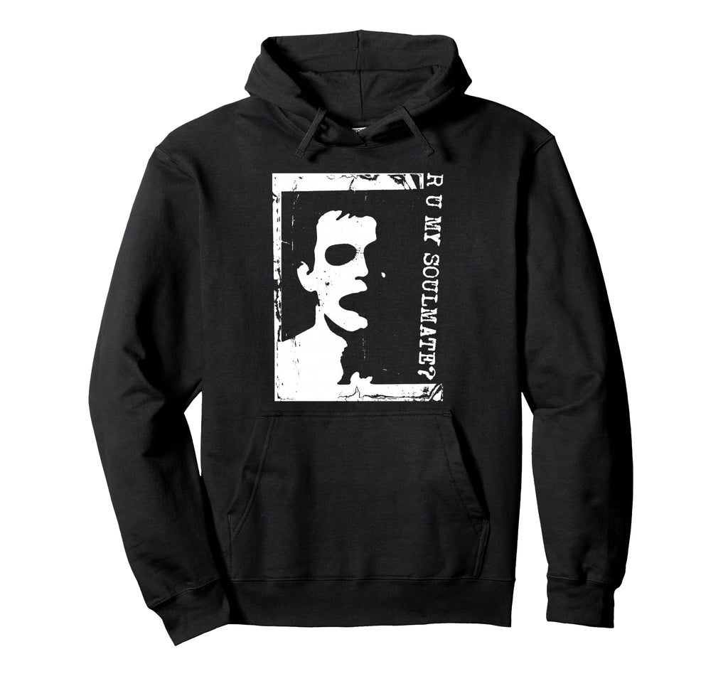 Punk Goth 90S Grunge Stencil Distressed Hoodie - Streetwear Style Men Women - T-Shirt, Sweatshirt, Hoodie