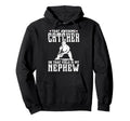 Baseball Catcher Uncle Proud Uncle Hoodie - Minimalist Print for Adults - T-Shirt, Sweatshirt, Hoodie
