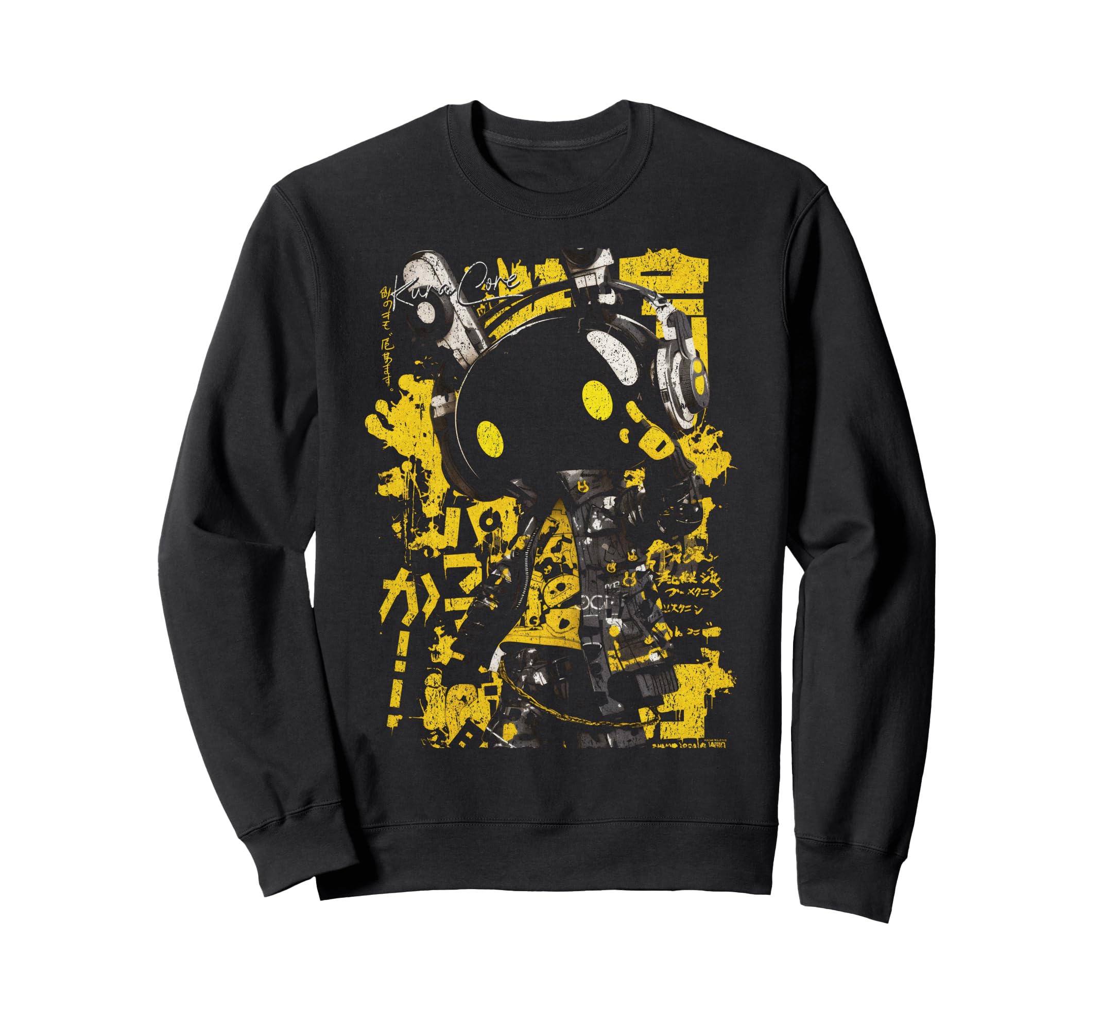 Japanese Streetwear Cyberpunk Sweatshirt - Fun Novelty Design for Adults - T-Shirt, Sweatshirt, Hoodie