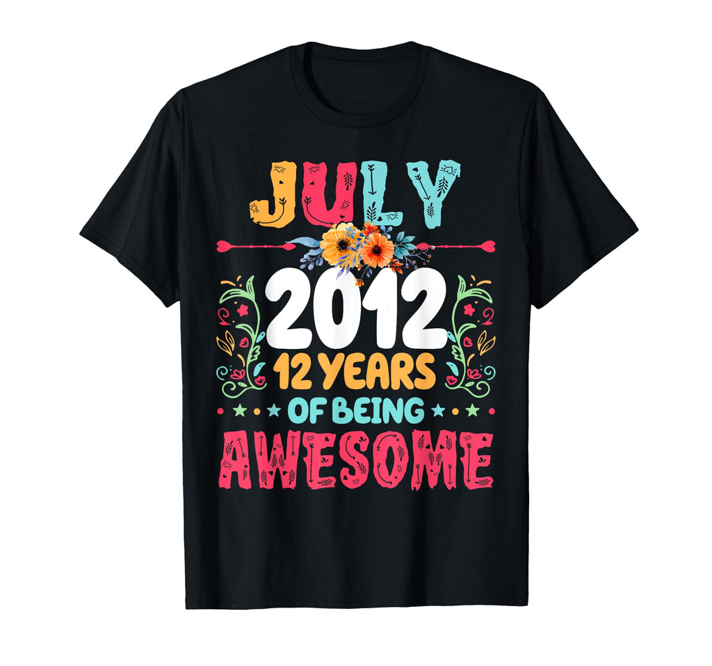 Since July 2012 12 Years Being T-Shirt - Aesthetic Graphic Men Women - T-Shirt, Sweatshirt, Hoodie