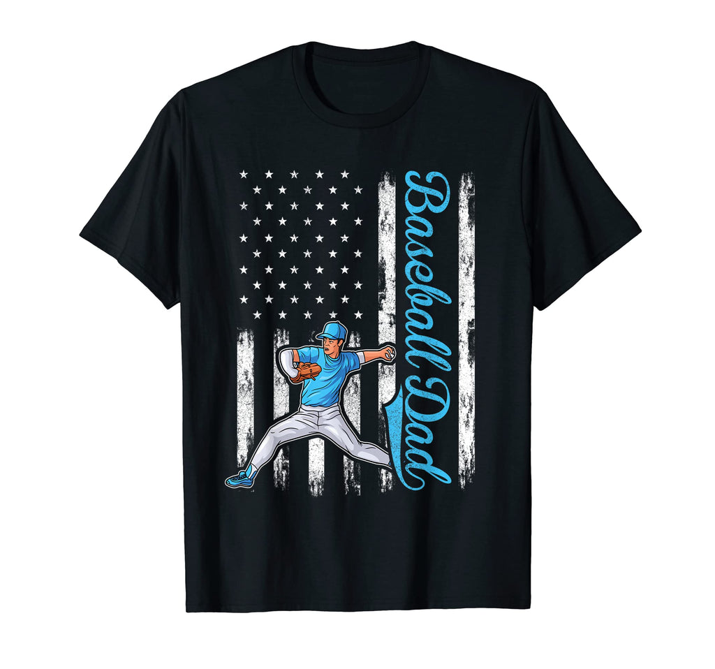 Pitcher Baseball Baseball Dad American T-Shirt - Trendy Graphic Men Women - T-Shirt, Sweatshirt, Hoodie