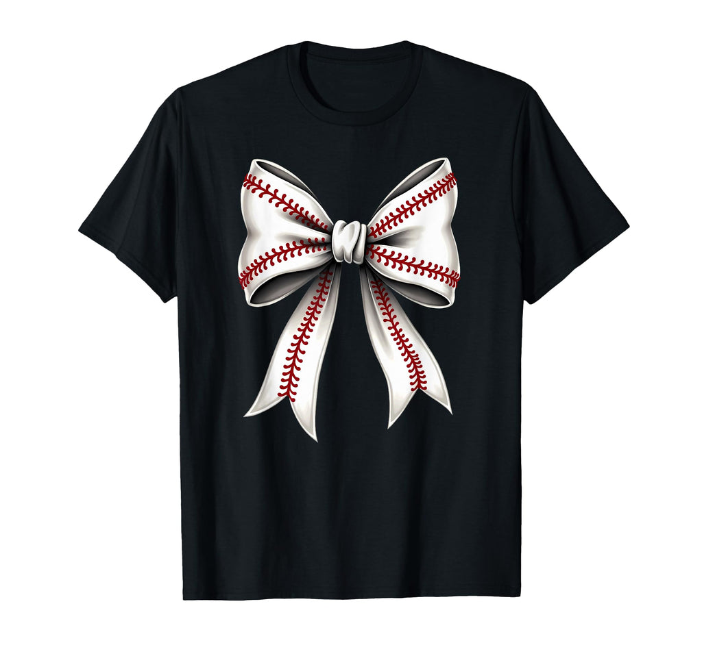 Baseball Coquette Bow Mommy T-Shirt - Unique Graphic for Adults - T-Shirt, Sweatshirt, Hoodie