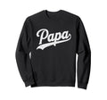 Papa Baseball Script Sweatshirt - Trendy Graphic for Adults - T-Shirt, Sweatshirt, Hoodie