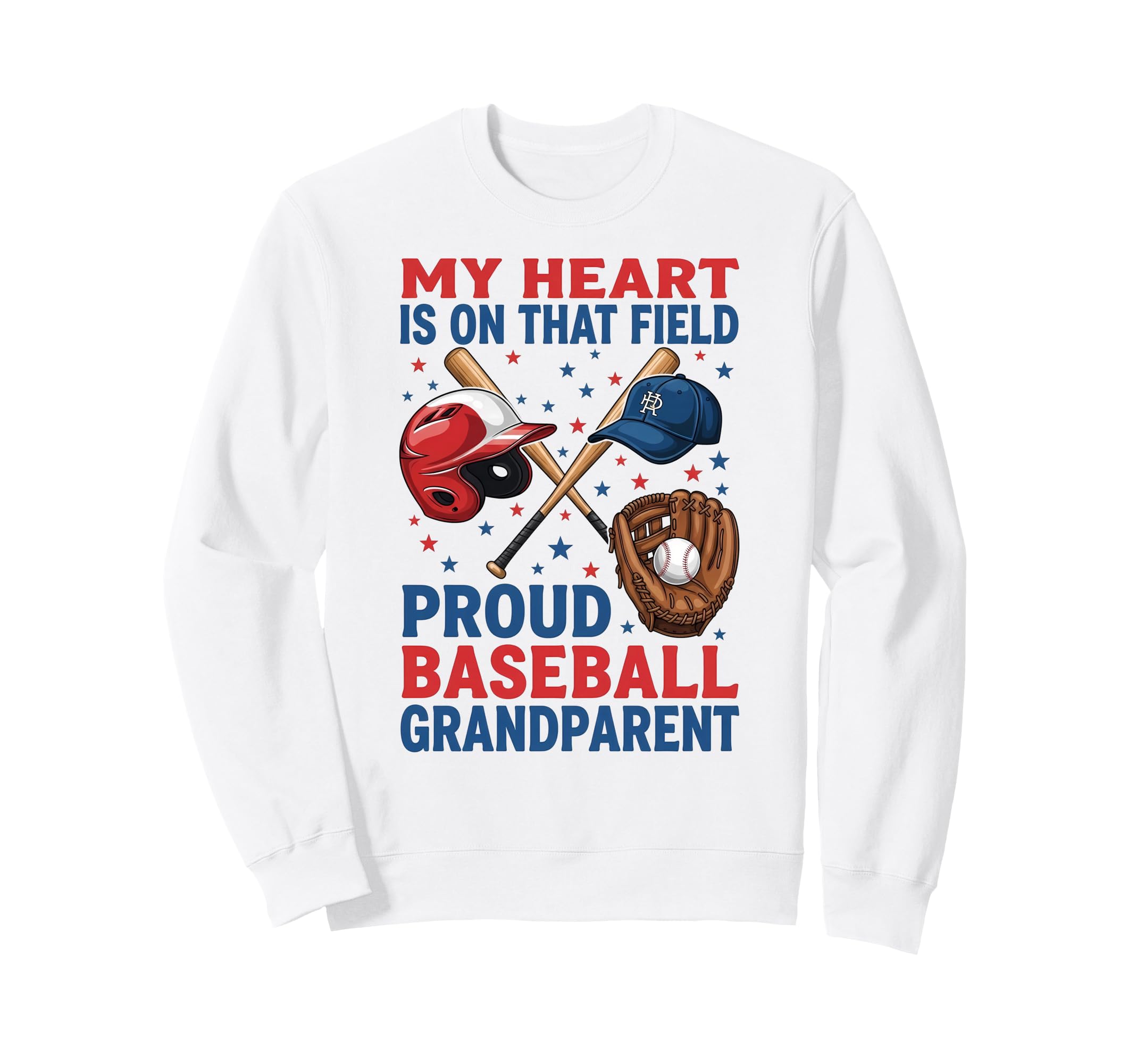 Proud Baseball Grandma Supporting Sweatshirt - Custom Art Print Unisex - T-Shirt, Sweatshirt, Hoodie