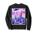 Y2K Cyber City Retrofuturism Pastel Sweatshirt - Novelty Apparel Men Women - T-Shirt, Sweatshirt, Hoodie