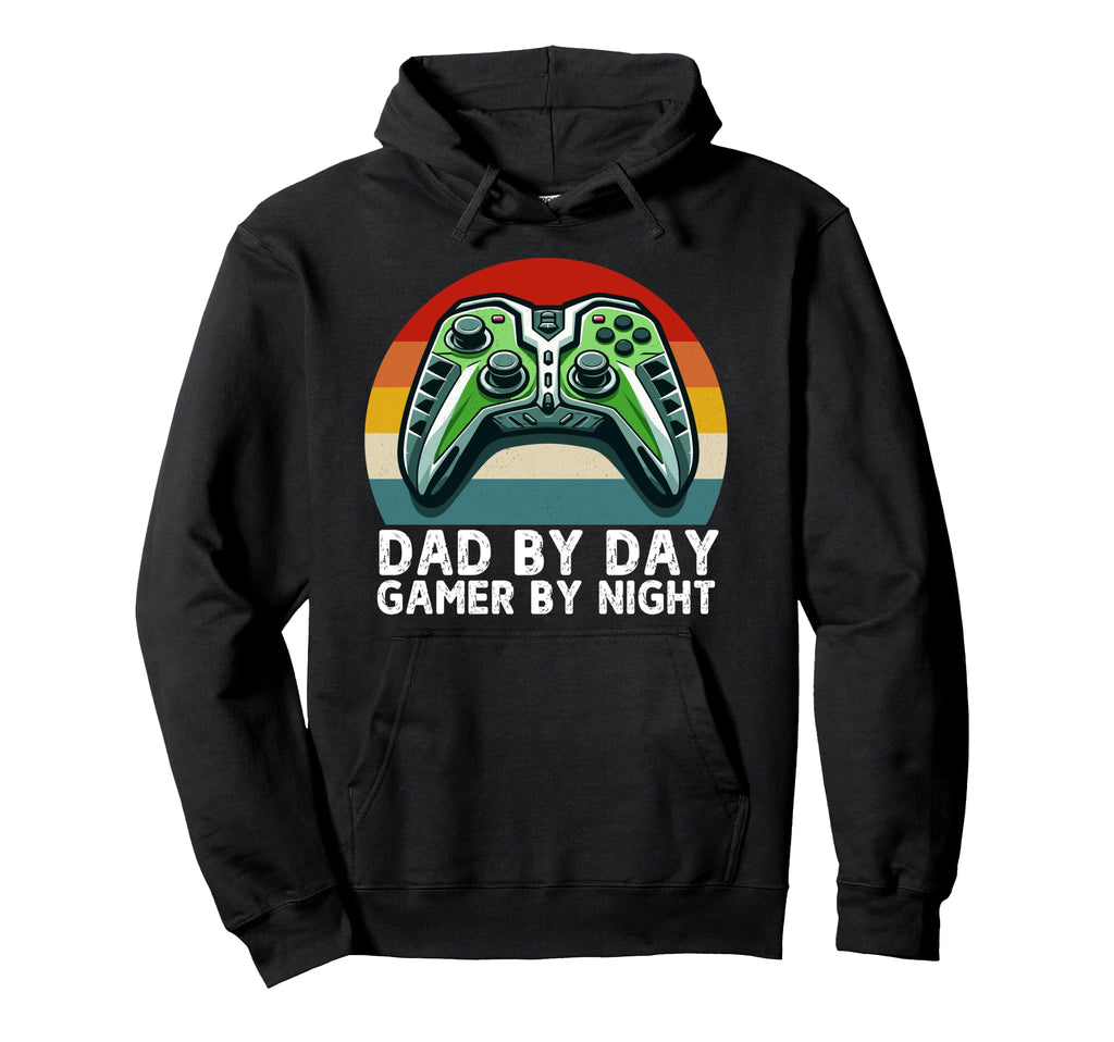 Dad Day Gamer Night Console Gamer Fathers Hoodie - Unique Graphic Unisex - T-Shirt, Sweatshirt, Hoodie