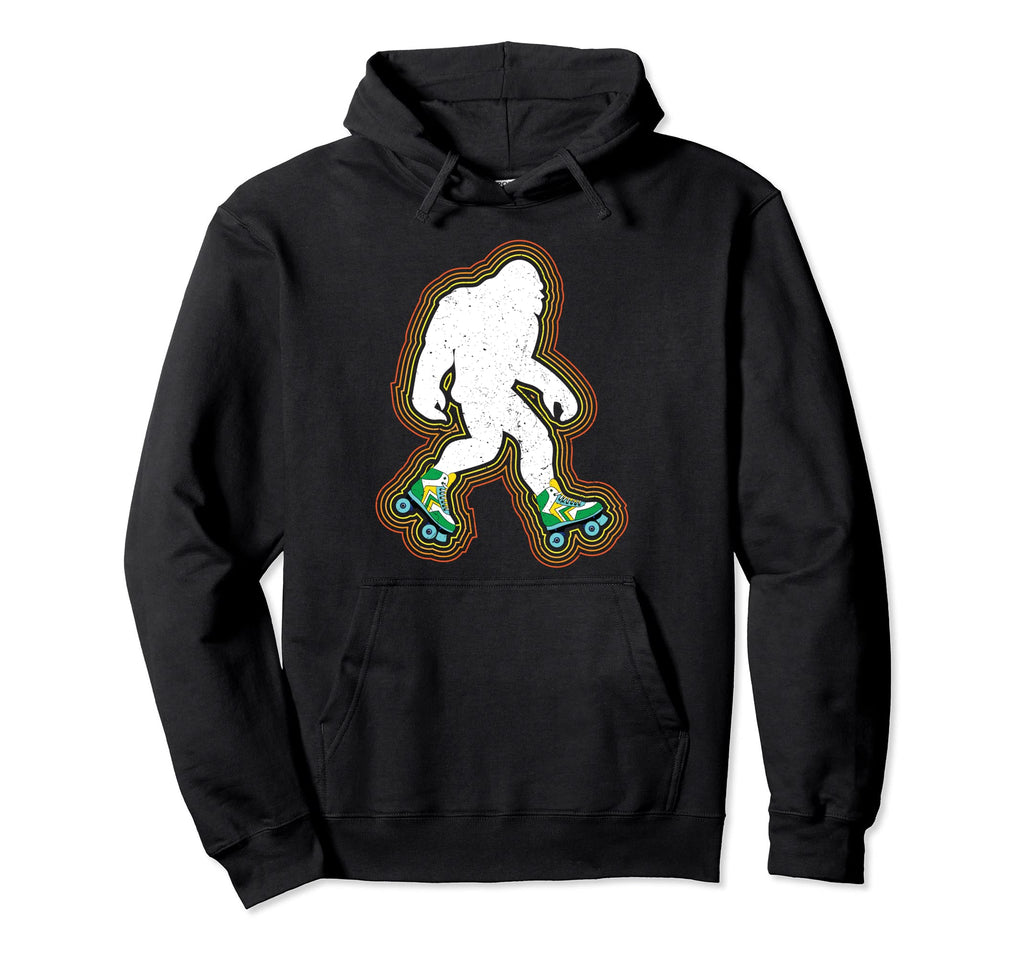 Roller Skating Bigfoot Skates Hoodie - Minimalist Print for Adults - T-Shirt, Sweatshirt, Hoodie