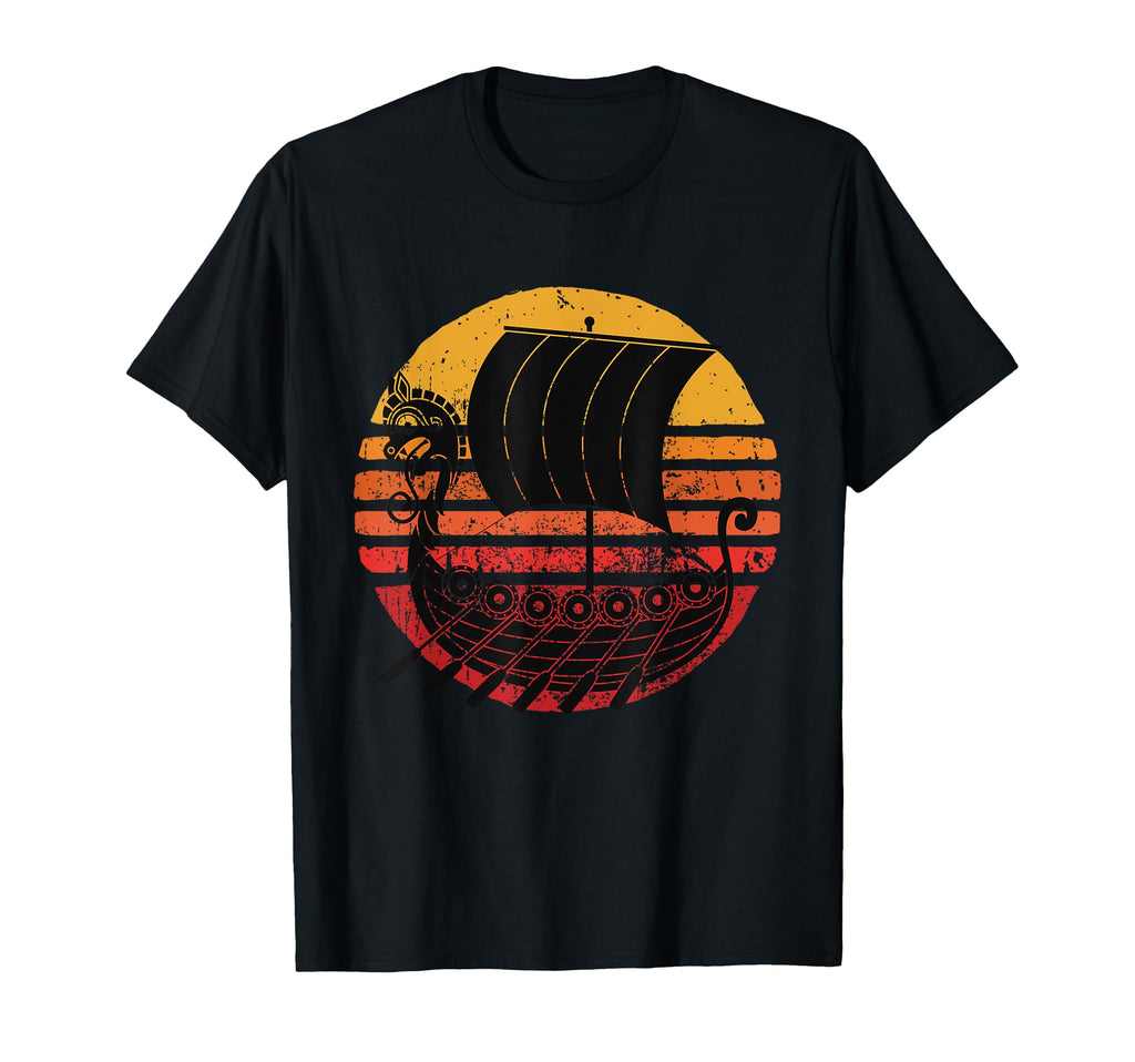 Viking Boat Skol Sunset Hoodie - Streetwear Style Men Women - T-Shirt, Sweatshirt, Hoodie
