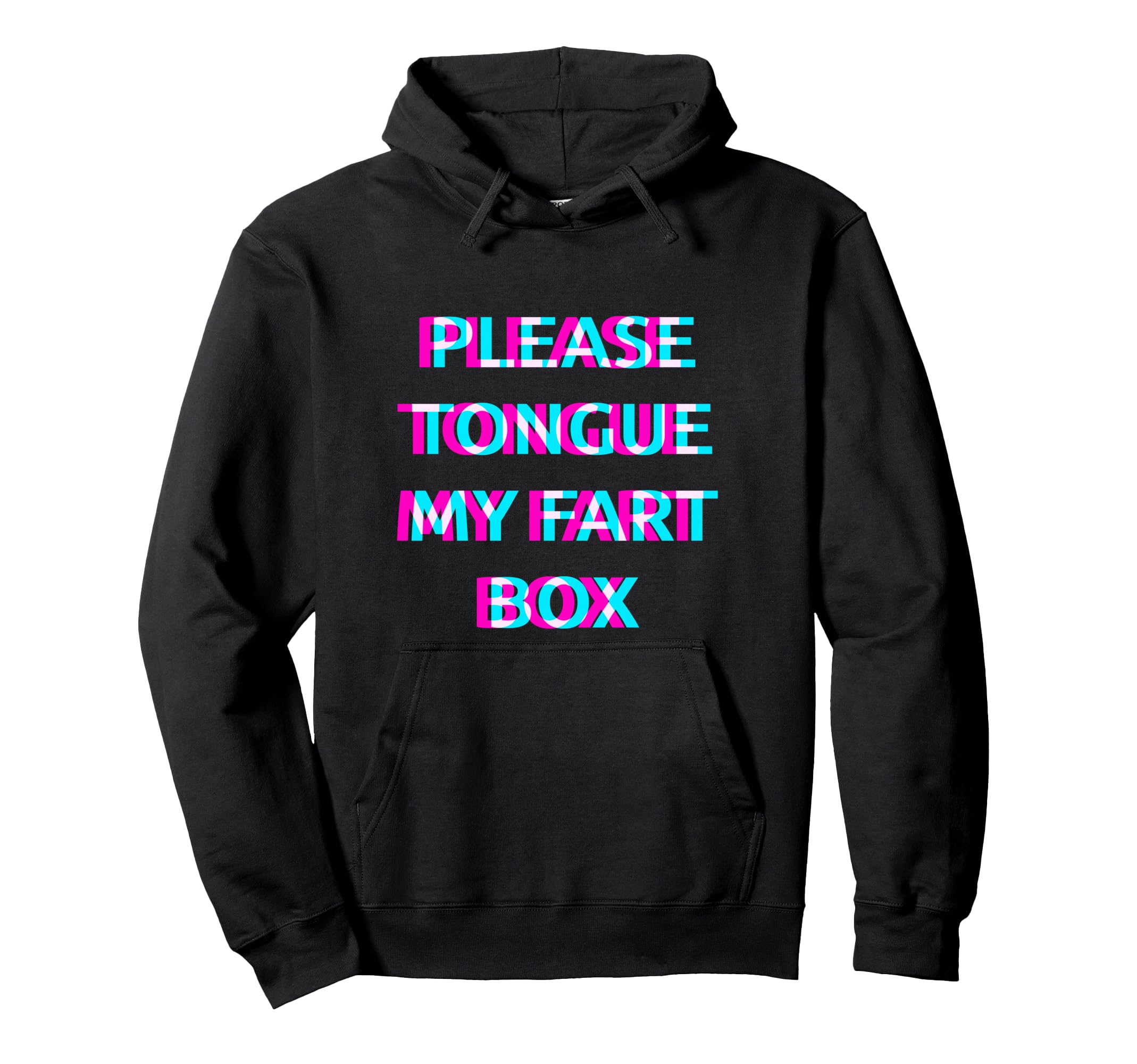 Please Tongue My Fart Box 2000S Grunge Hoodie - Graphic Print for Adults - T-Shirt, Sweatshirt, Hoodie