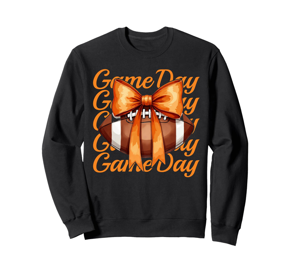 Cheer Fall Football Mom Orange Sweatshirt - Streetwear Style for Adults - T-Shirt, Sweatshirt, Hoodie