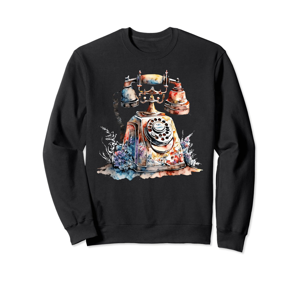Phone Floral Watercolor Boho Sweatshirt - Novelty Apparel Men Women - T-Shirt, Sweatshirt, Hoodie