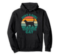 Just Who Loves Cats Distressed Cat Hoodie - Casual Everyday Wear Unisex - T-Shirt, Sweatshirt, Hoodie