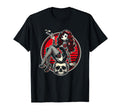 Tattoo Goth Pin Up Skull Horror T-Shirt - Aesthetic Graphic Unisex - T-Shirt, Sweatshirt, Hoodie
