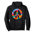 Tie Dye Peace Symbol Boho Peace Hoodie - Custom Art Print Men Women - T-Shirt, Sweatshirt, Hoodie