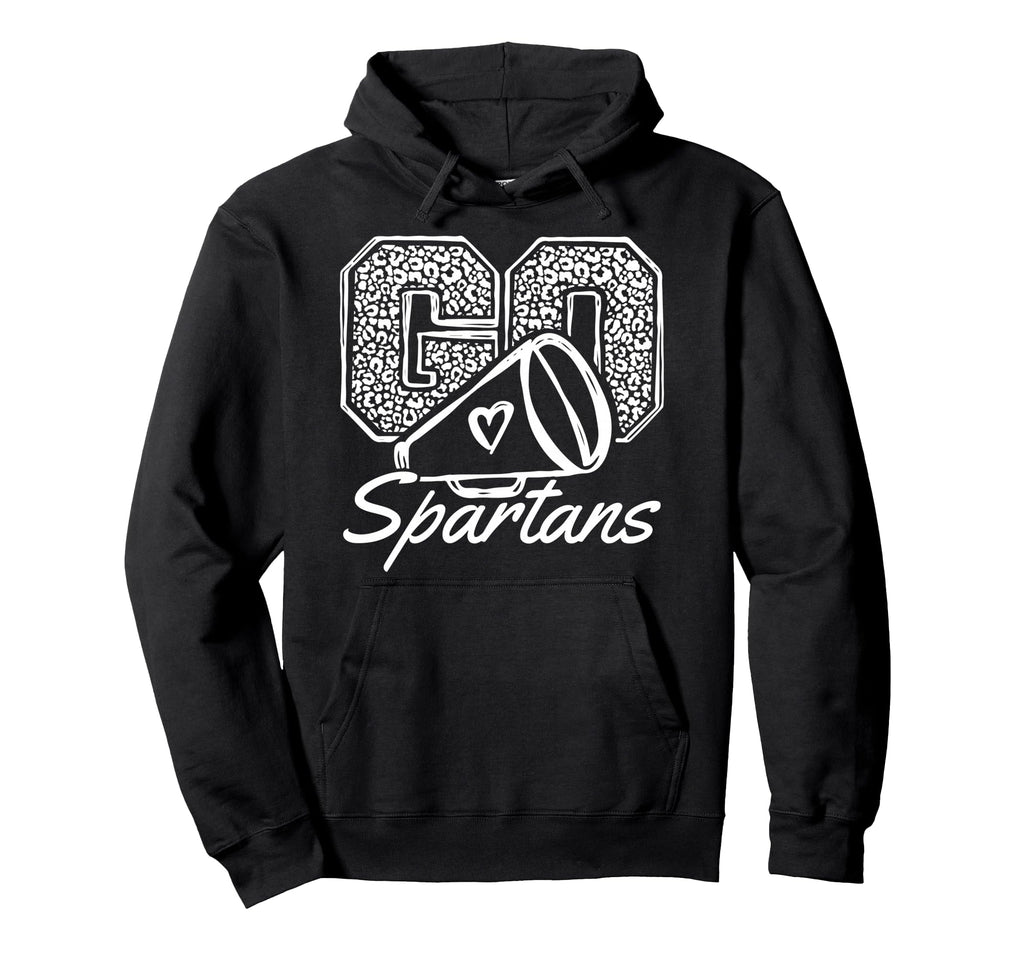 Go Cheer Spartans Sports Name Gifts Hoodie - Fun Novelty Design Men Women - T-Shirt, Sweatshirt, Hoodie