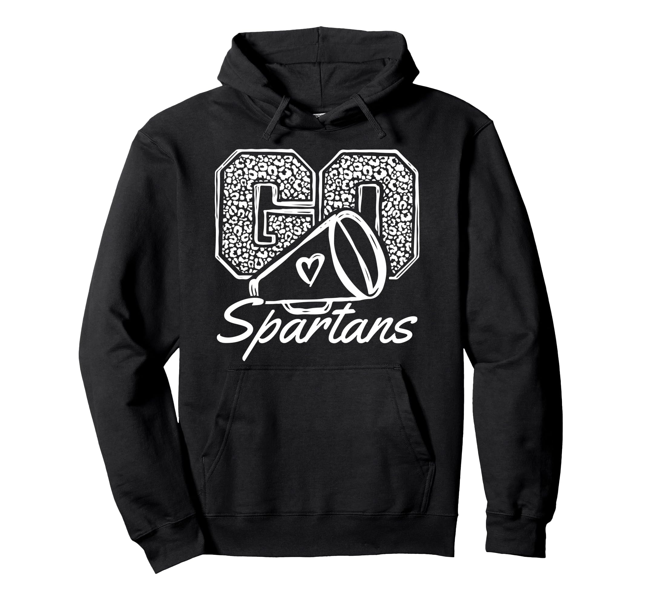 Go Cheer Spartans Sports Name Gifts Hoodie - Fun Novelty Design Men Women - T-Shirt, Sweatshirt, Hoodie