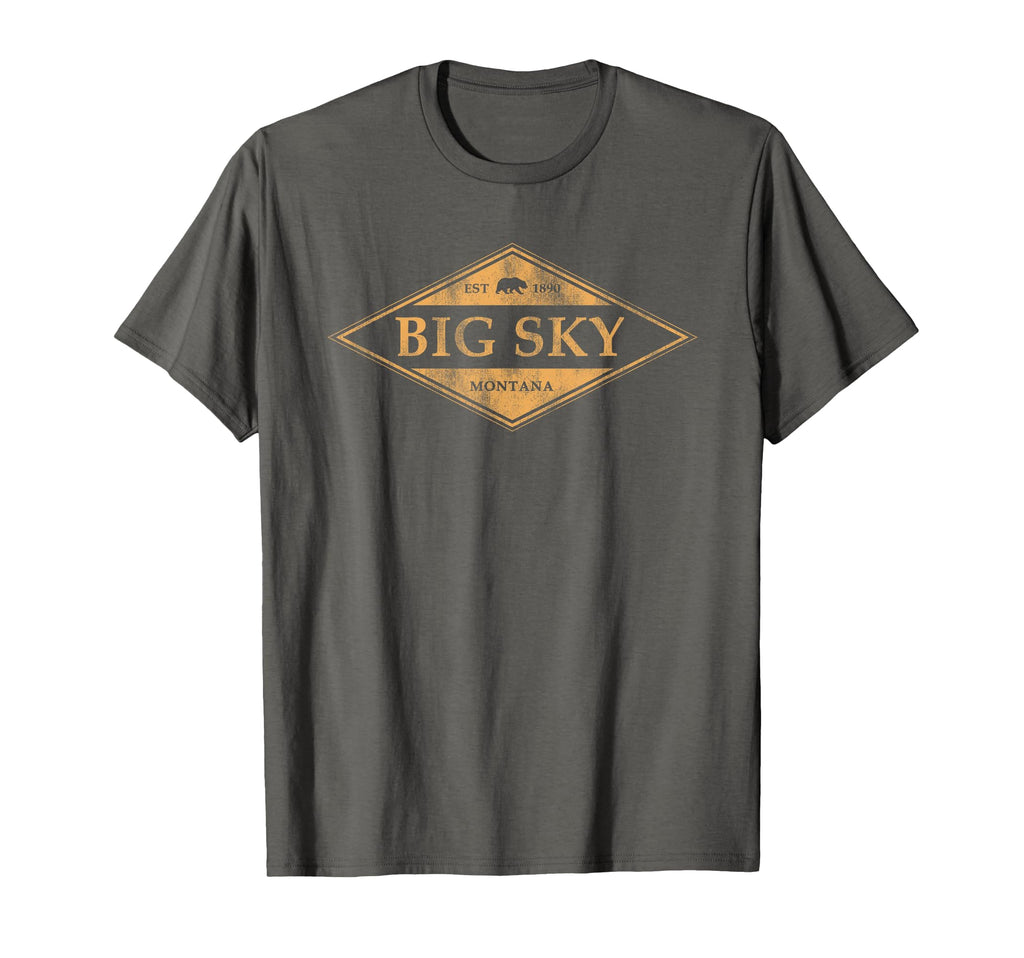 Big Sky Montana Souvenir Mountain Mens T-Shirt - Trendy Graphic Unisex - T-Shirt, Sweatshirt, Hoodie