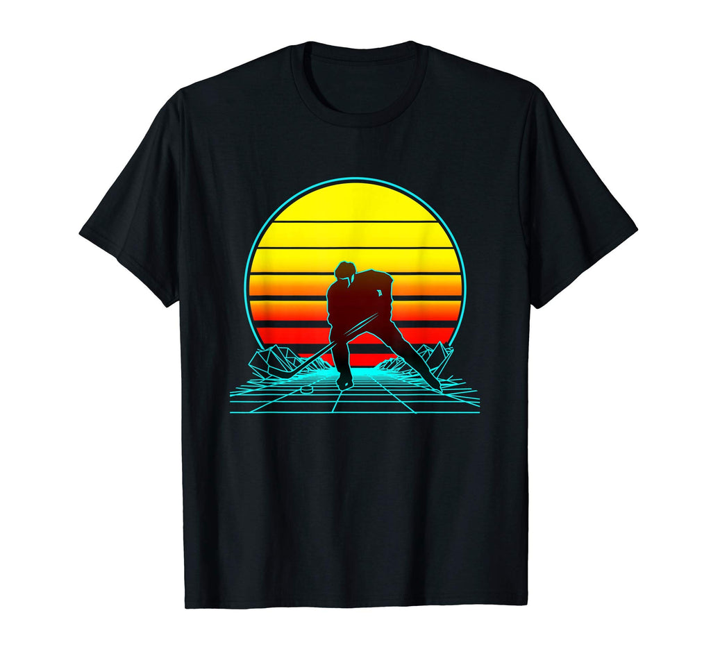 Sunset Hockey T-Shirt - Aesthetic Graphic Men Women - T-Shirt, Sweatshirt, Hoodie