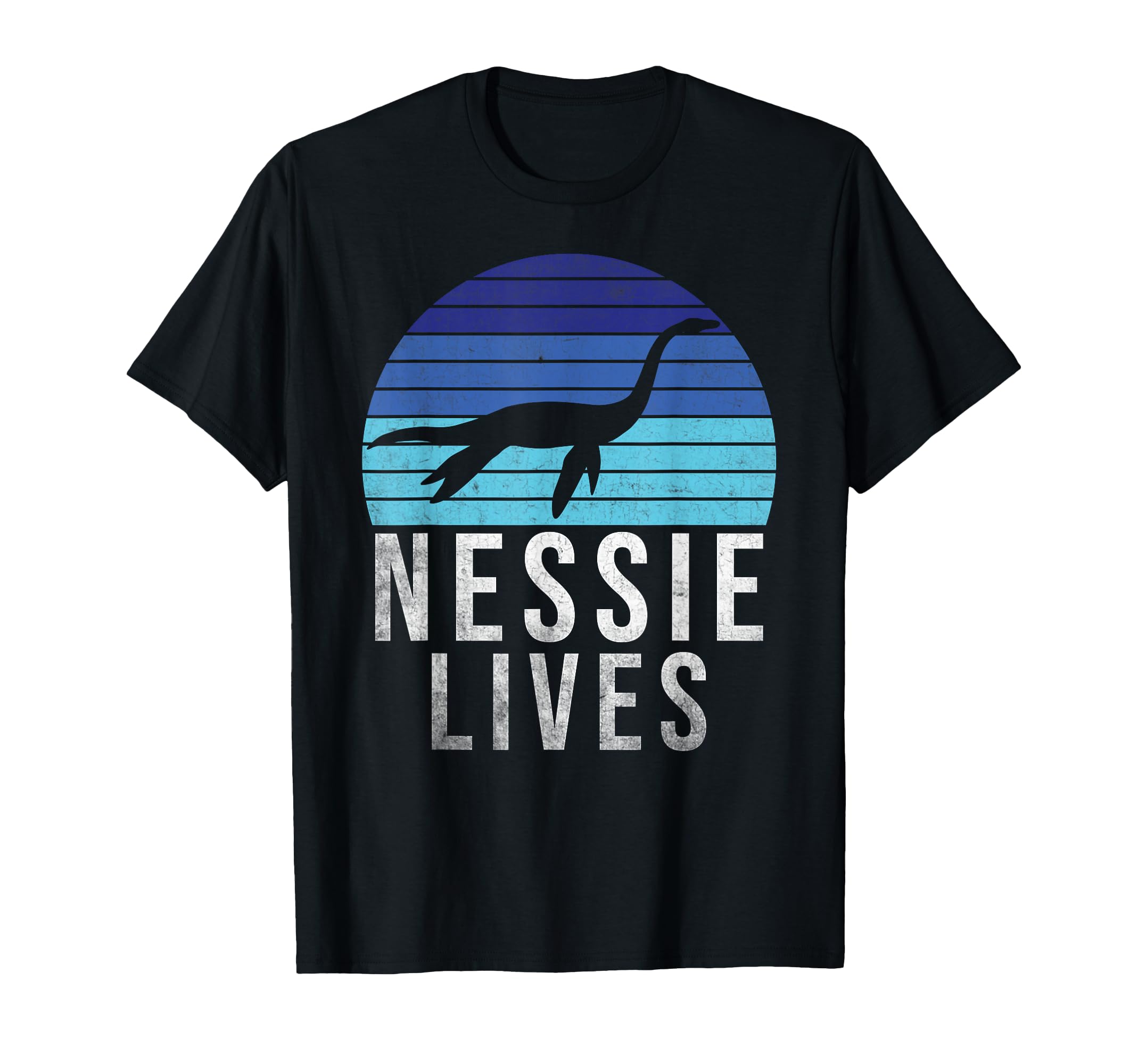 Nessie Lives Loch Ness Ocean T-Shirt - Casual Everyday Wear Men Women - T-Shirt, Sweatshirt, Hoodie