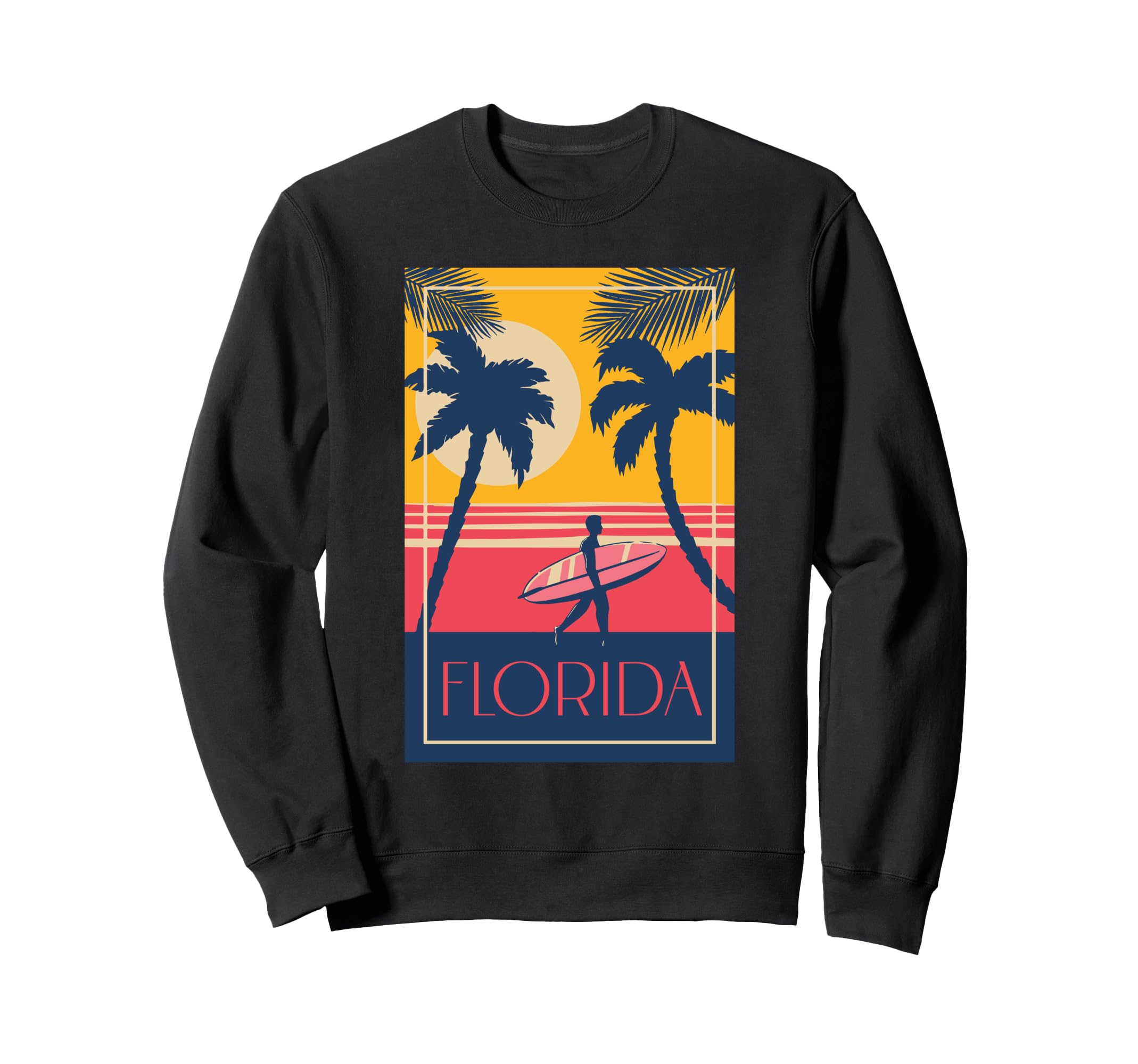 Florida Beach Palm Trees And Sweatshirt - Streetwear Style for Adults - T-Shirt, Sweatshirt, Hoodie