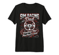 Mens Sim Racing Dad Virtual Racing T-Shirt - Minimalist Print Men Women - T-Shirt, Sweatshirt, Hoodie