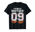 Proud Brother Baseball Player Number 9 T-Shirt - Aesthetic Graphic Unisex - T-Shirt, Sweatshirt, Hoodie