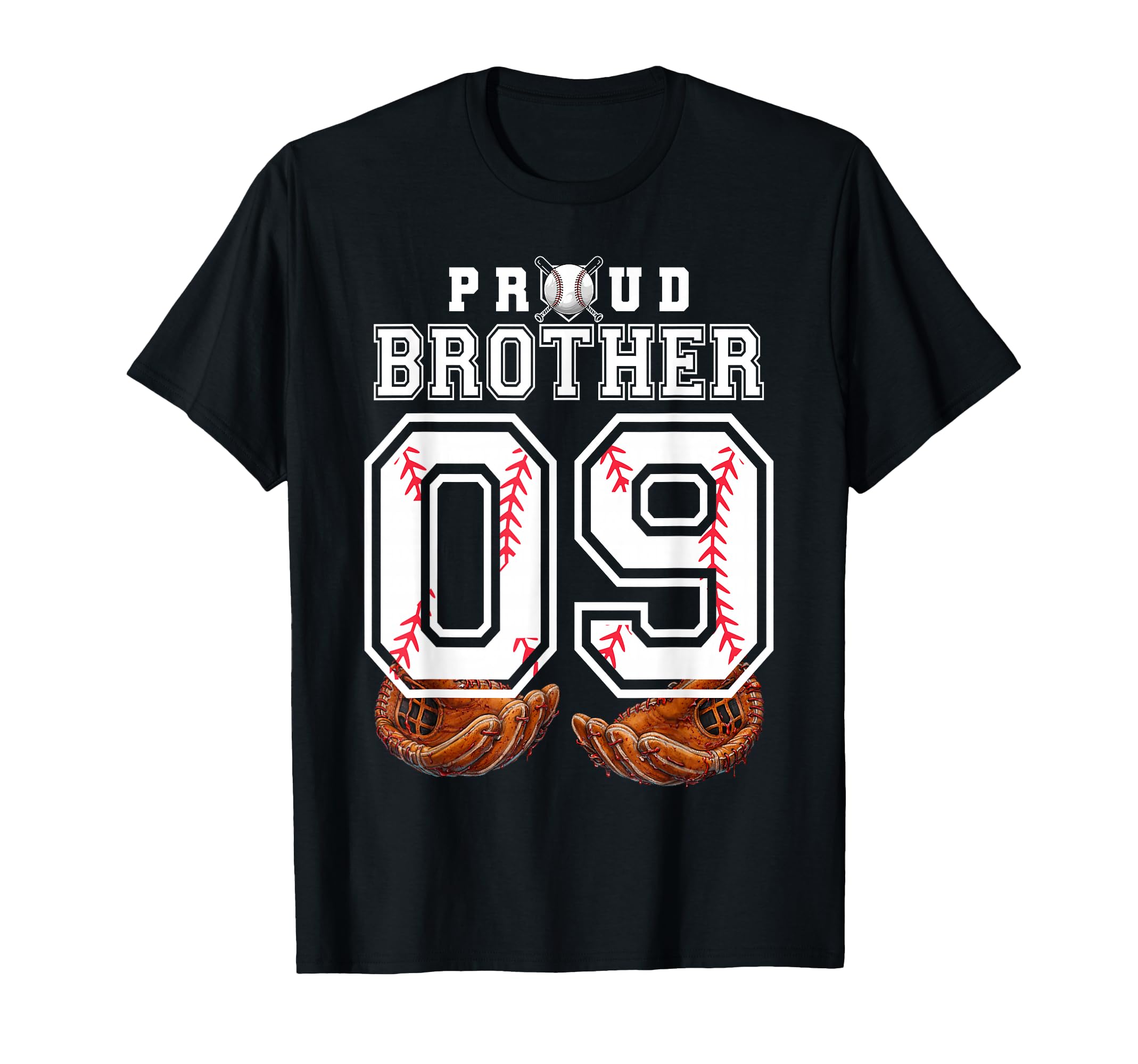 Proud Brother Baseball Player Number 9 T-Shirt - Aesthetic Graphic Unisex - T-Shirt, Sweatshirt, Hoodie