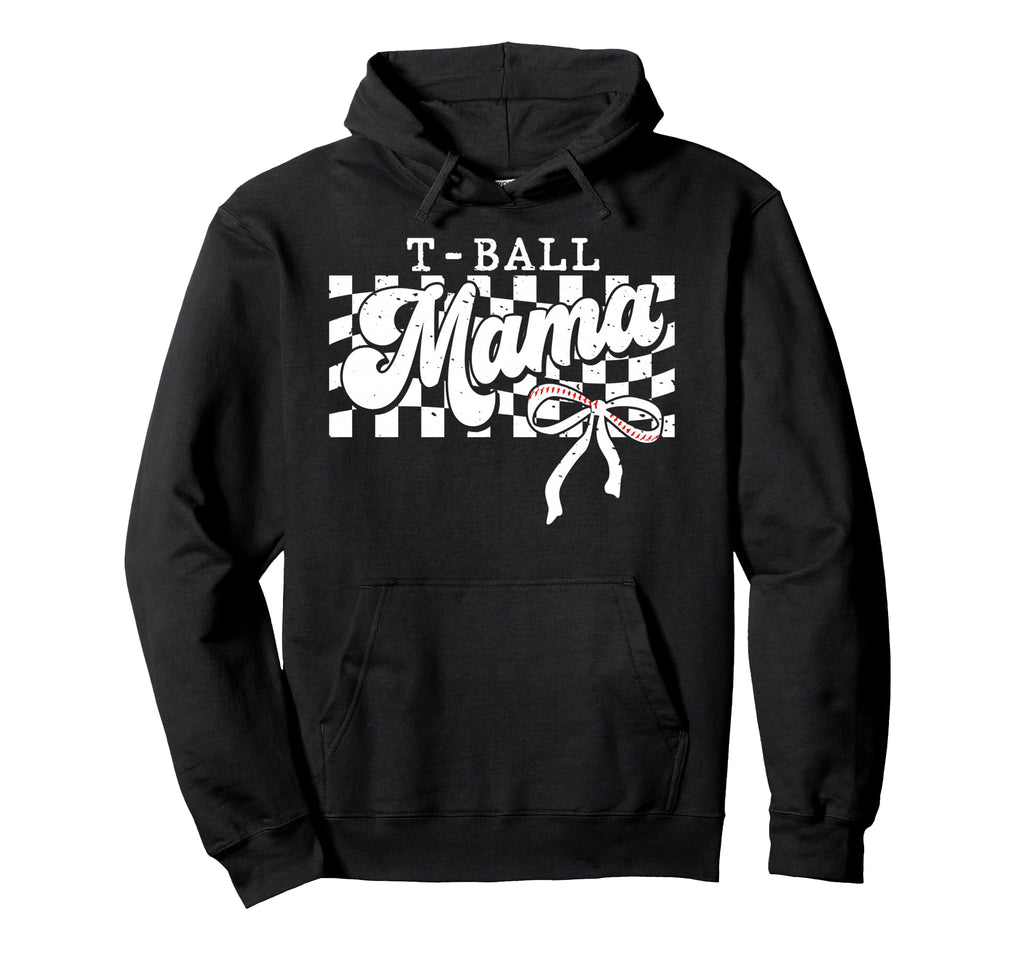 Tball Mom Ball Mama Hoodie - Custom Art Print Men Women - T-Shirt, Sweatshirt, Hoodie
