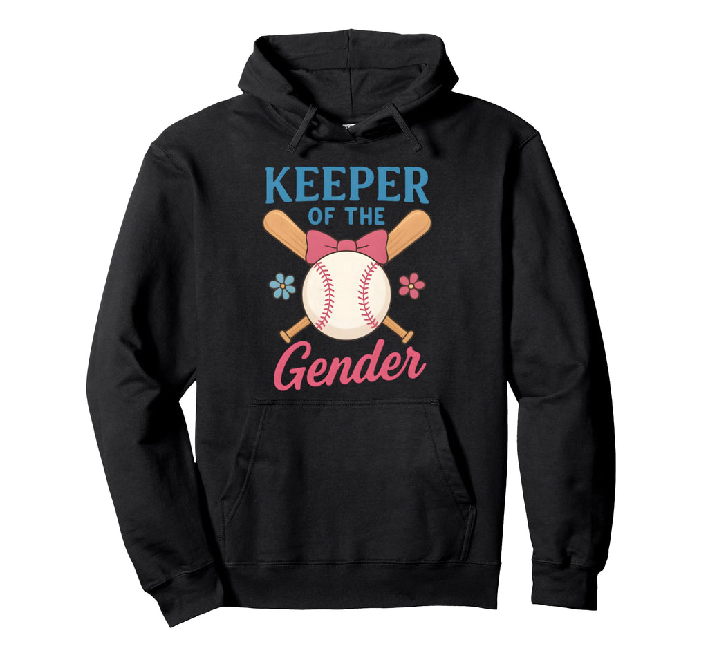 Keeper Gender Baseball Or Bows Funny Hoodie - Custom Art Print for Adults - T-Shirt, Sweatshirt, Hoodie