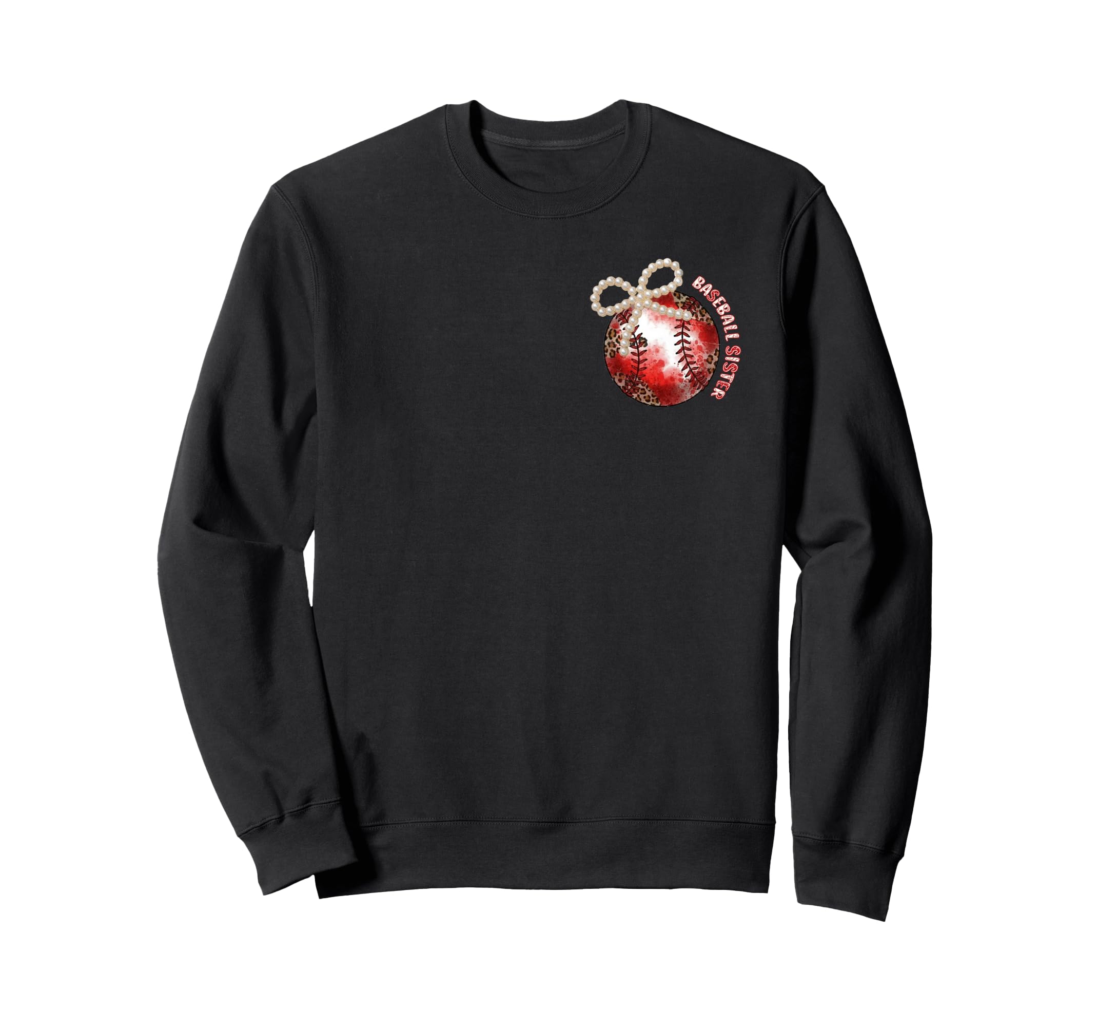 2 Sided Pearl Baseball Sister Sweatshirt - Unique Graphic for Adults - T-Shirt, Sweatshirt, Hoodie