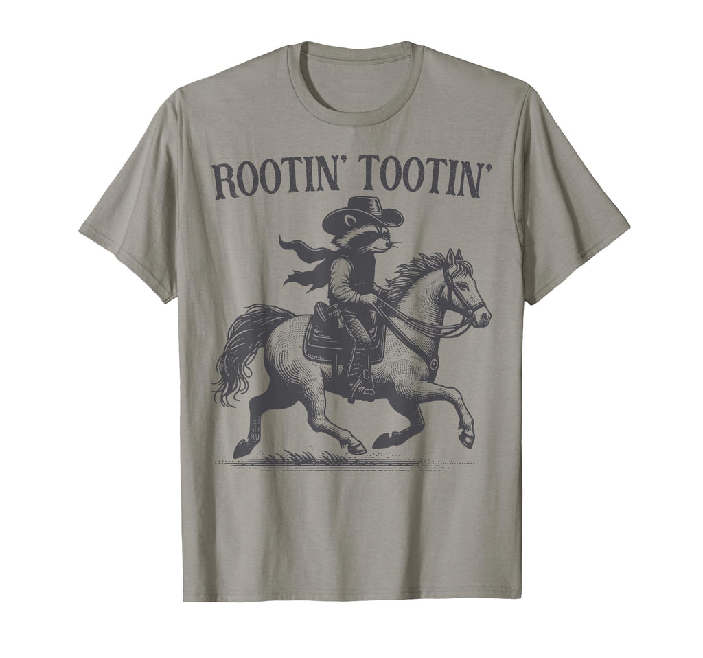 Rootin Tootin Trash Panda Western T-Shirt - Aesthetic Graphic Men Women - T-Shirt, Sweatshirt, Hoodie