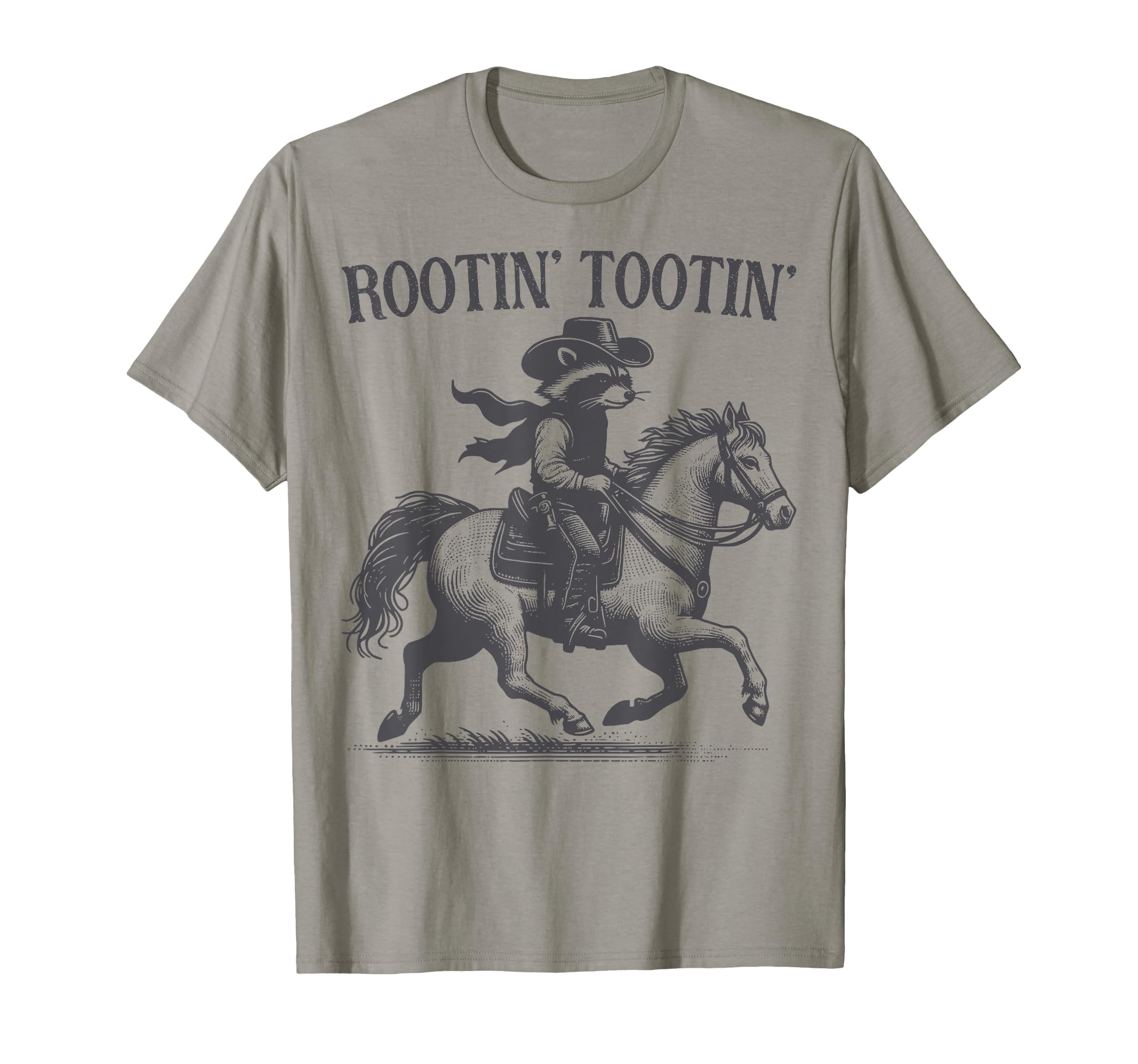 Rootin Tootin Trash Panda Western T-Shirt - Aesthetic Graphic Men Women - T-Shirt, Sweatshirt, Hoodie