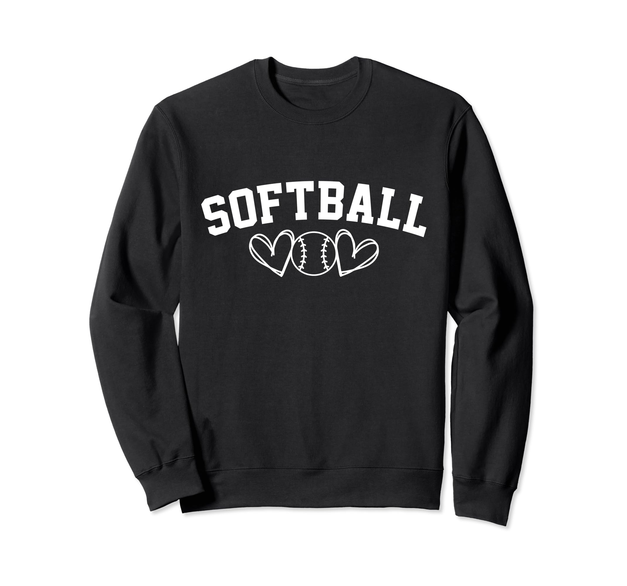 Softball Mom Baseball Love Softball Sweatshirt - Graphic Print for Adults - T-Shirt, Sweatshirt, Hoodie