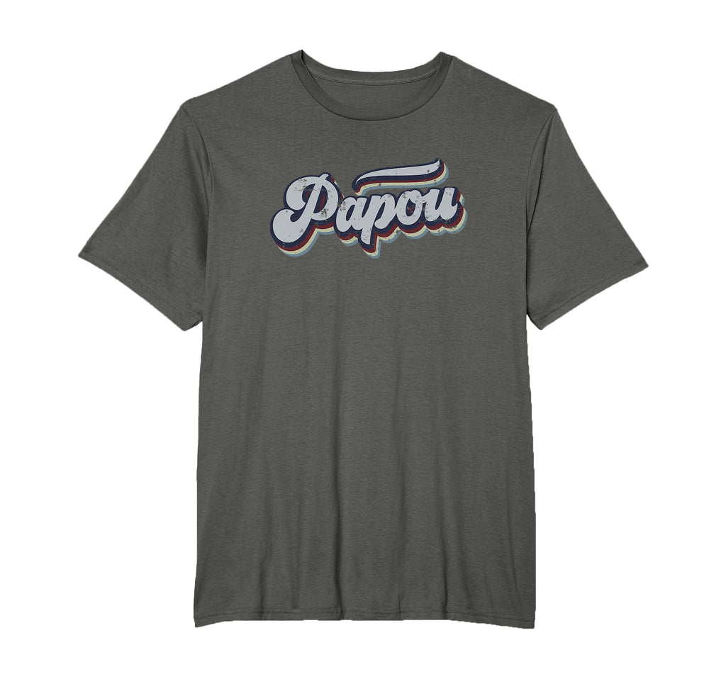Papou Distressed Rainbow Gift T-Shirt - Graphic Print Unisex - T-Shirt, Sweatshirt, Hoodie