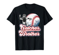 Baseball Catcher Brother Proud T-Shirt - Trendy Graphic for Adults - T-Shirt, Sweatshirt, Hoodie