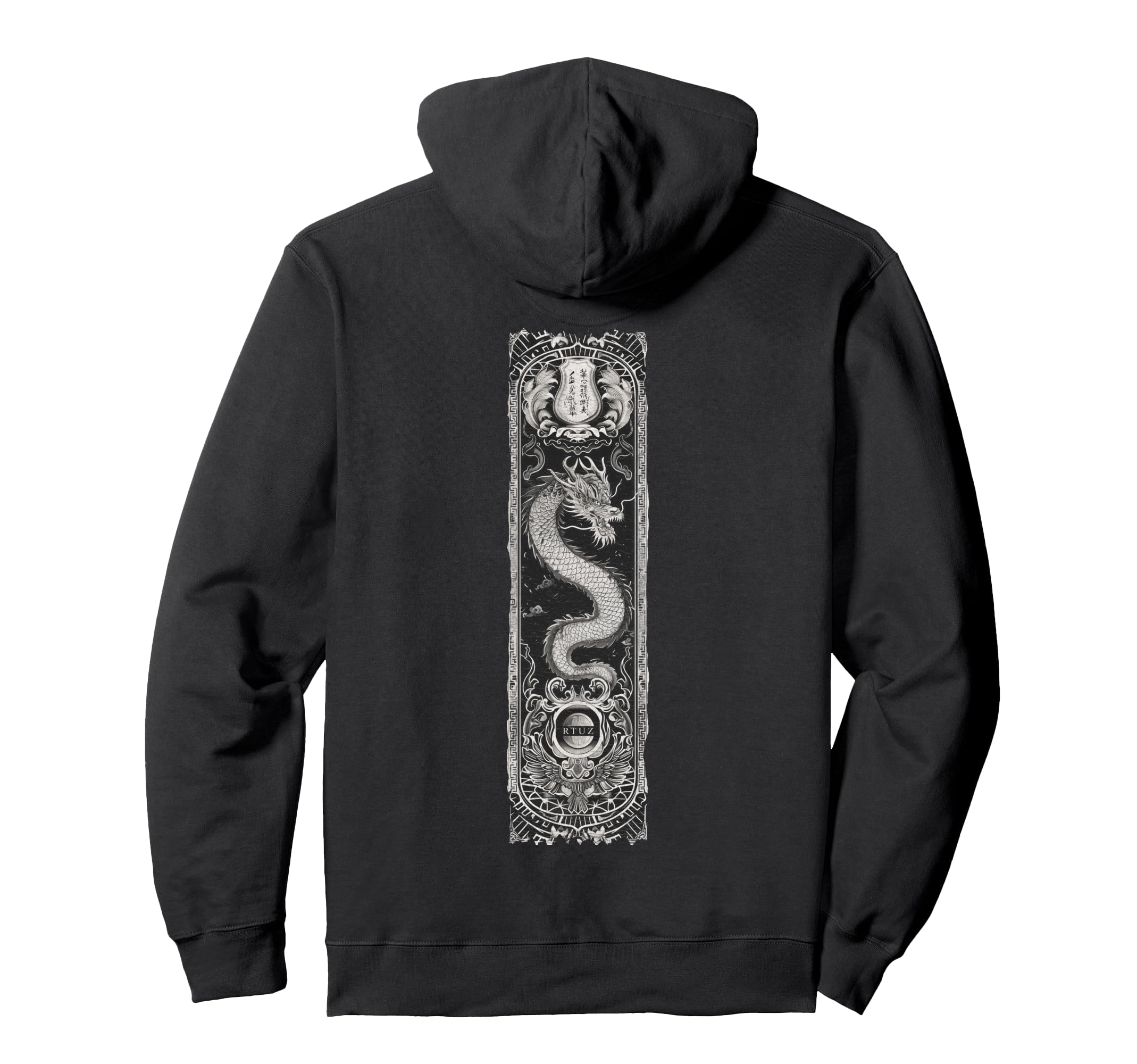 Aesthetic Back Dragon Y2K Streetwear Hoodie - Custom Art Print for Adults - T-Shirt, Sweatshirt, Hoodie