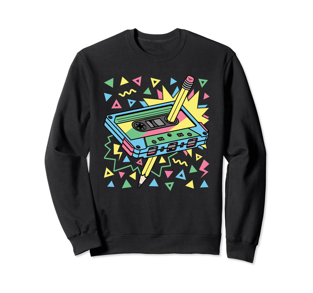 80S 90S Cassette Tape 1980S 1990S Sweatshirt - Minimalist Print Men Women - T-Shirt, Sweatshirt, Hoodie