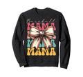 Baseball Mama Coquette Bow Game Sweatshirt - Streetwear Style for Adults - T-Shirt, Sweatshirt, Hoodie
