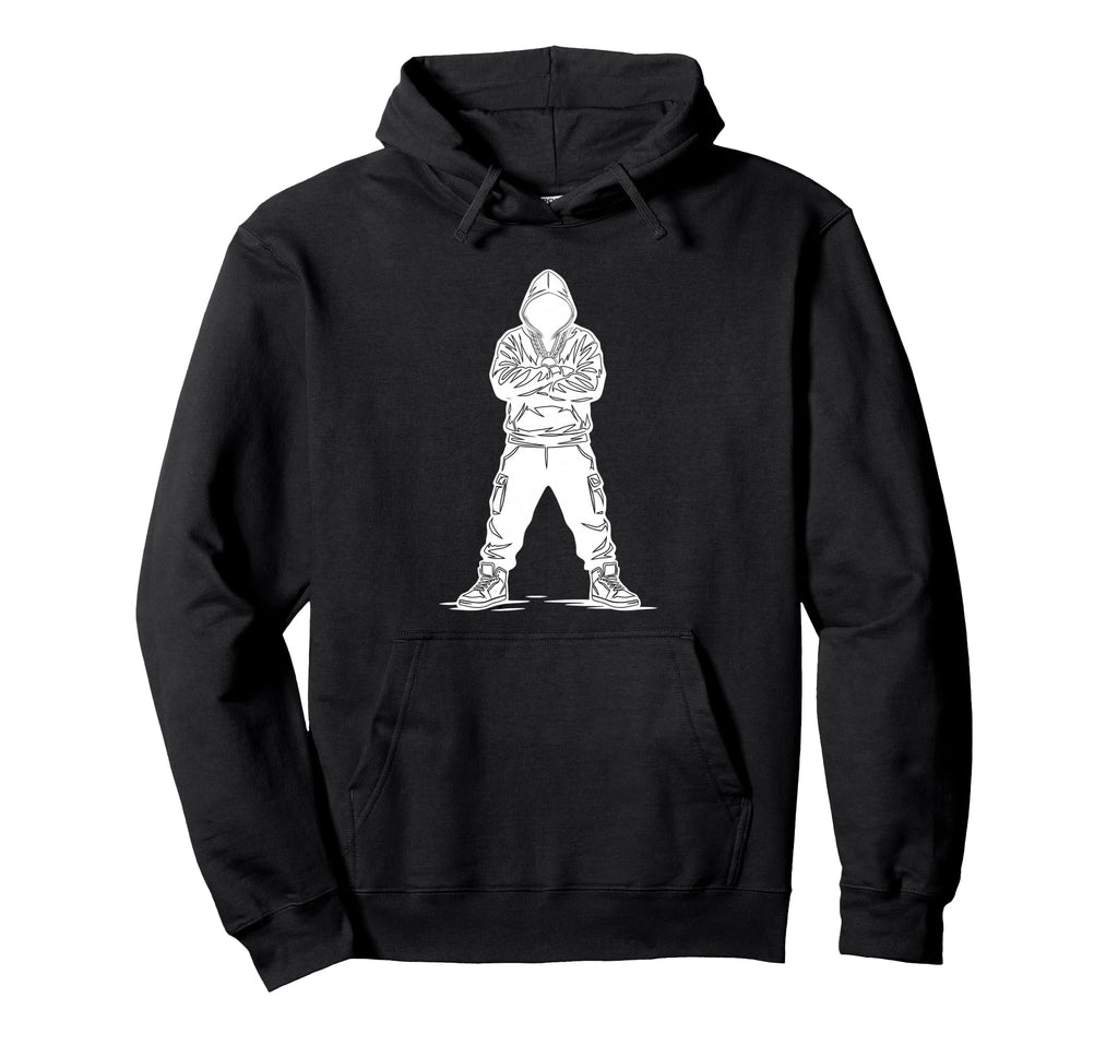 Old School Hip Hop Hodded Vibe Hoodie - Custom Art Print Unisex - T-Shirt, Sweatshirt, Hoodie