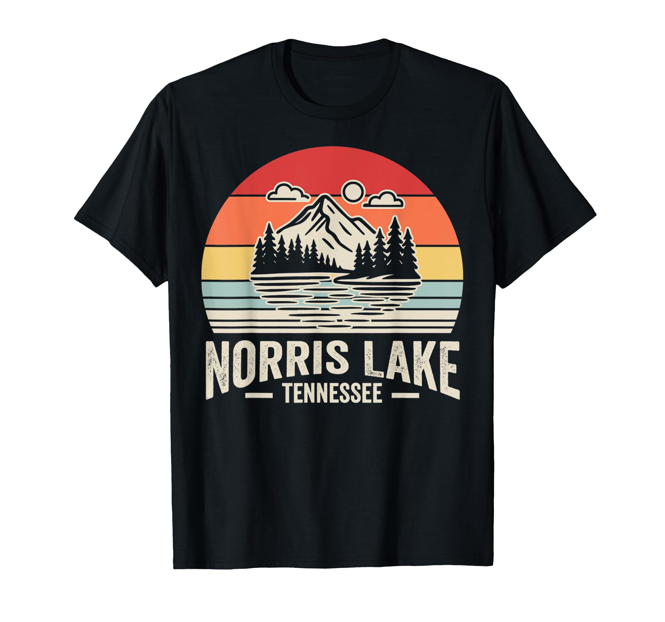 Norris Lake Tennessee Mountain T-Shirt - Fun Novelty Design for Adults - T-Shirt, Sweatshirt, Hoodie