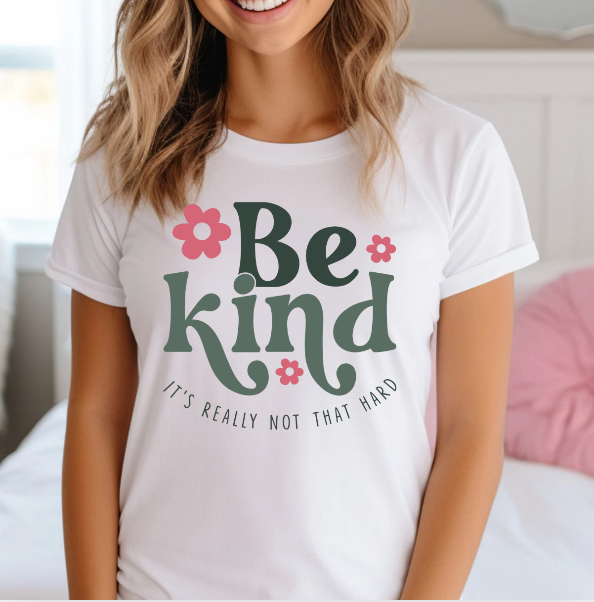 Be Kind, It's Really Not That Hard - Adult & Kids T-Shirts, Sweatshirts & Hoodies apparel design preview 1