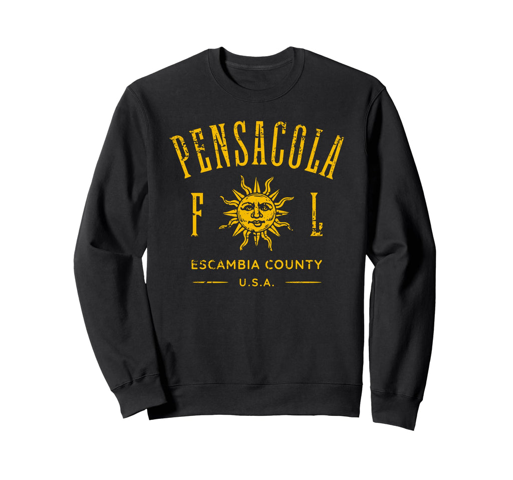 Pensacola Florida Distressed Souvenir Sweatshirt - Graphic Print for Adults - T-Shirt, Sweatshirt, Hoodie